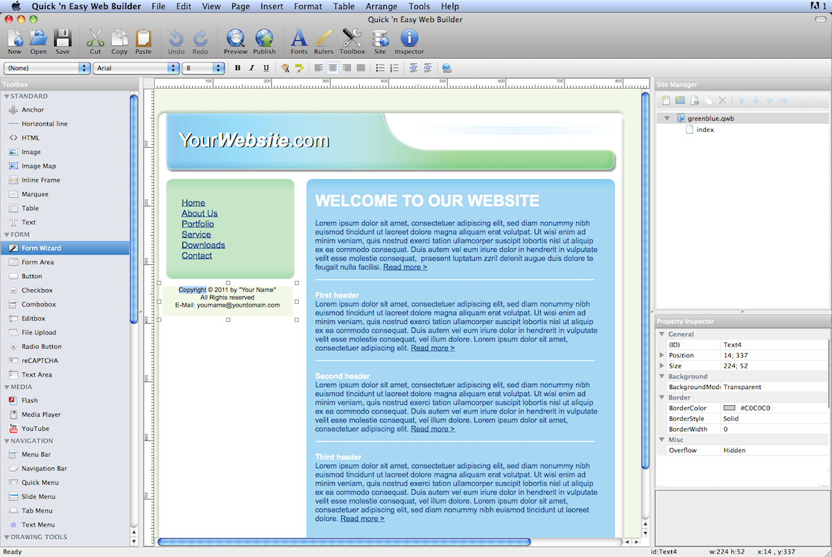 Website Builder For Mac 2012